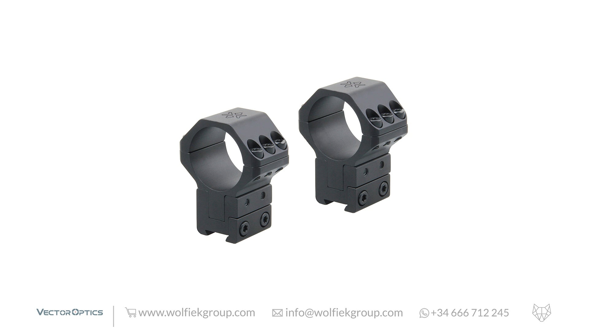 Vector Optics Dovetail Adjustable Riflescope Mounts - 30mm