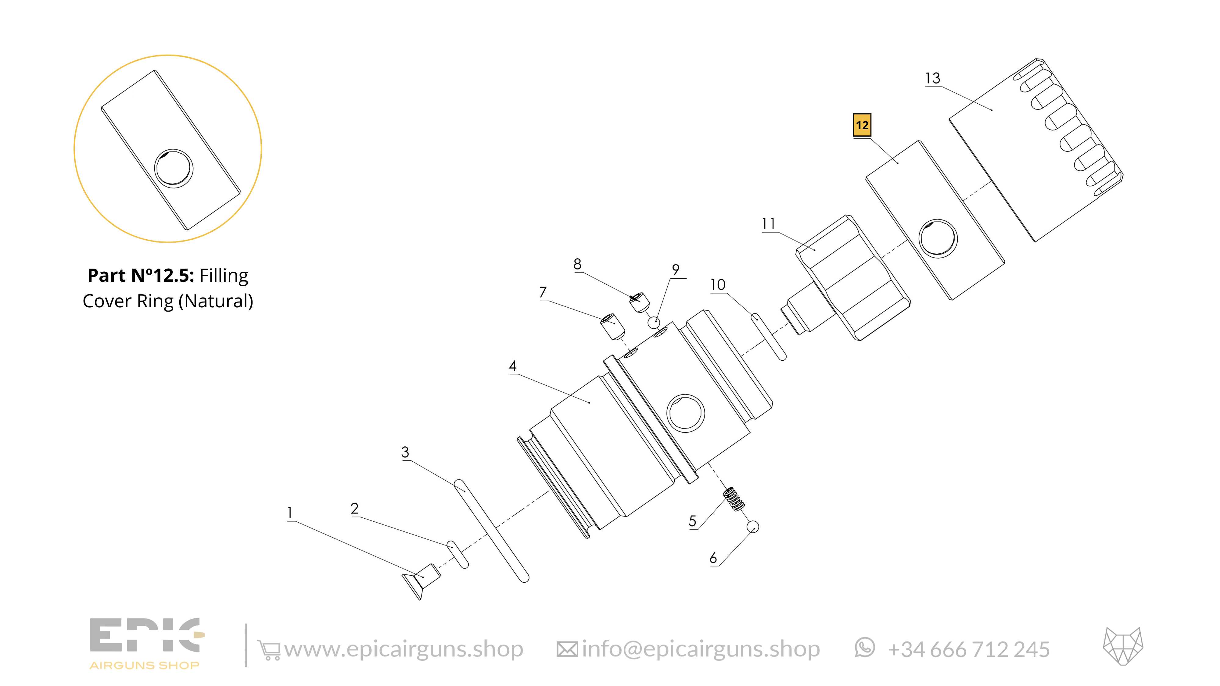 Epic Two · Spare Parts: Filling System Classic Air Tank