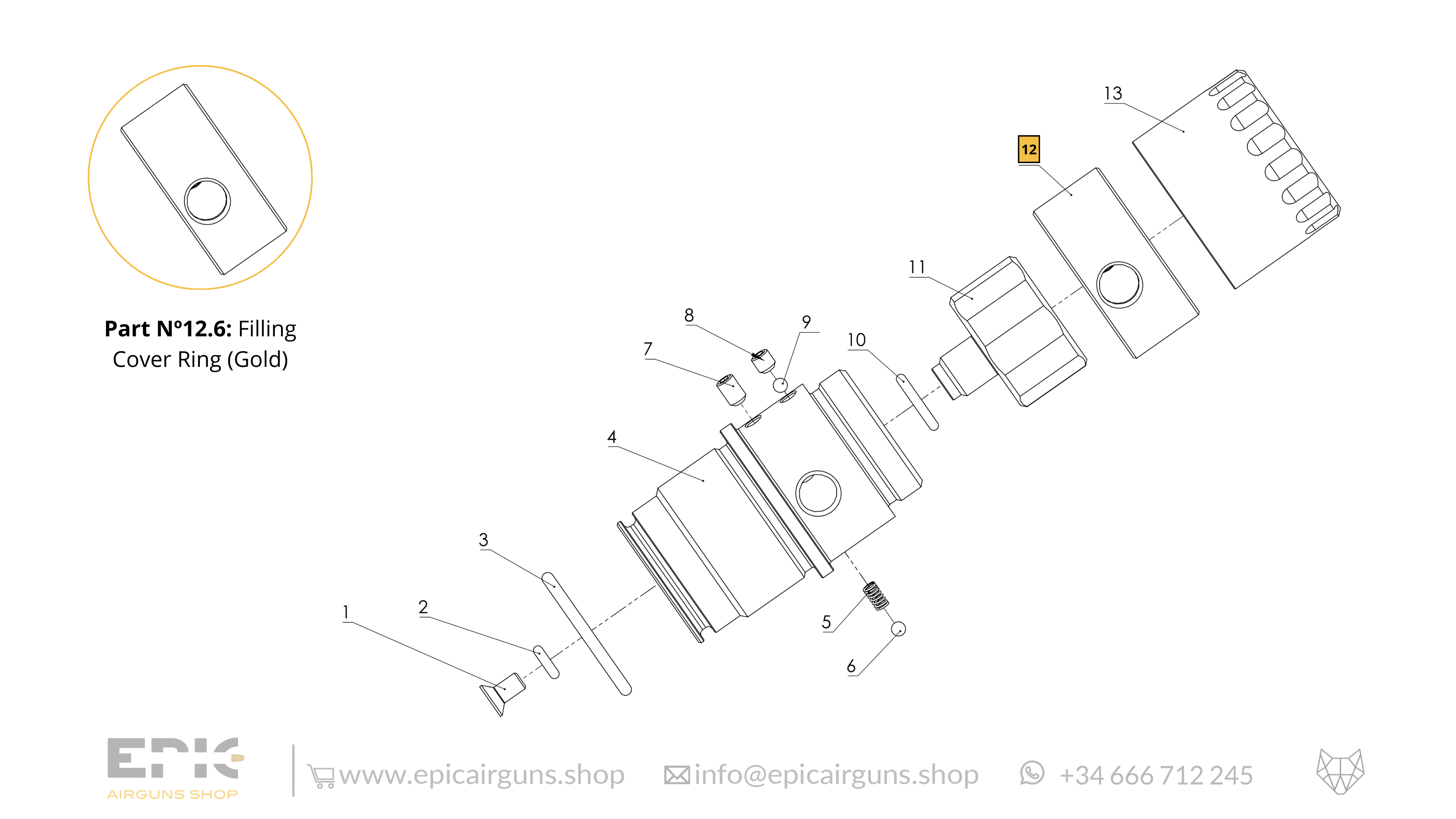 Epic Two · Spare Parts: Filling System Classic Air Tank