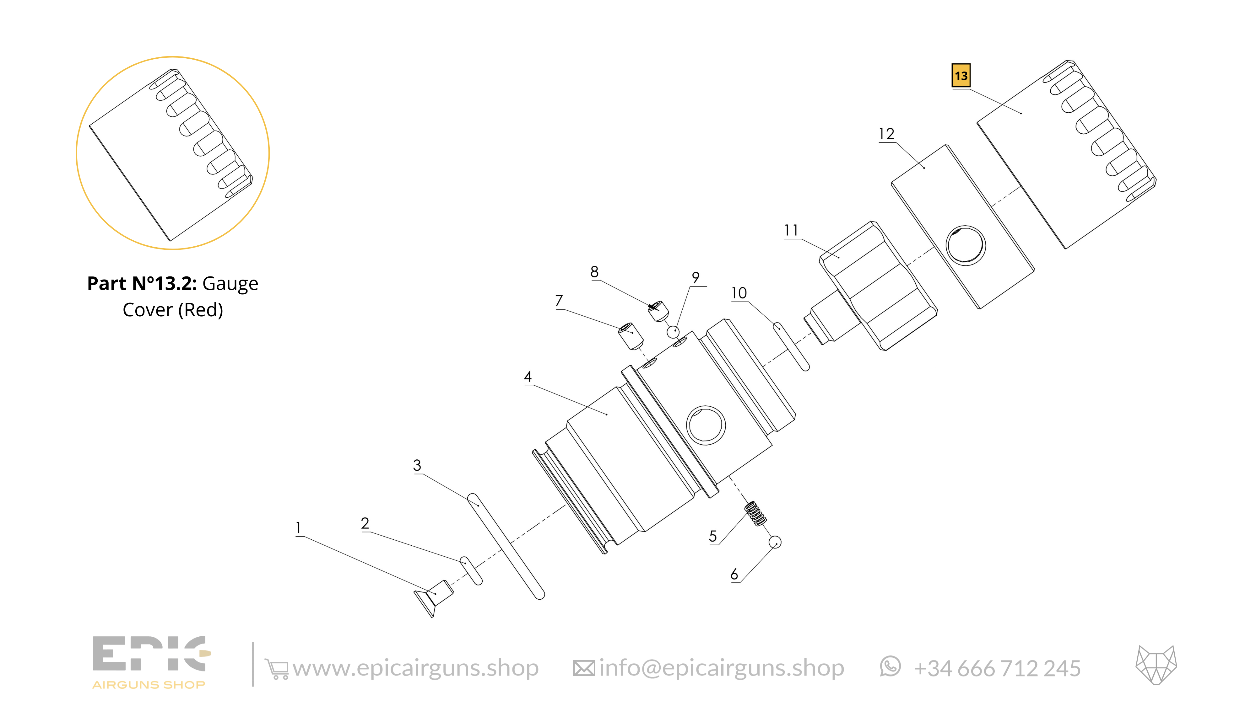 Epic Two · Spare Parts: Filling System Classic Air Tank