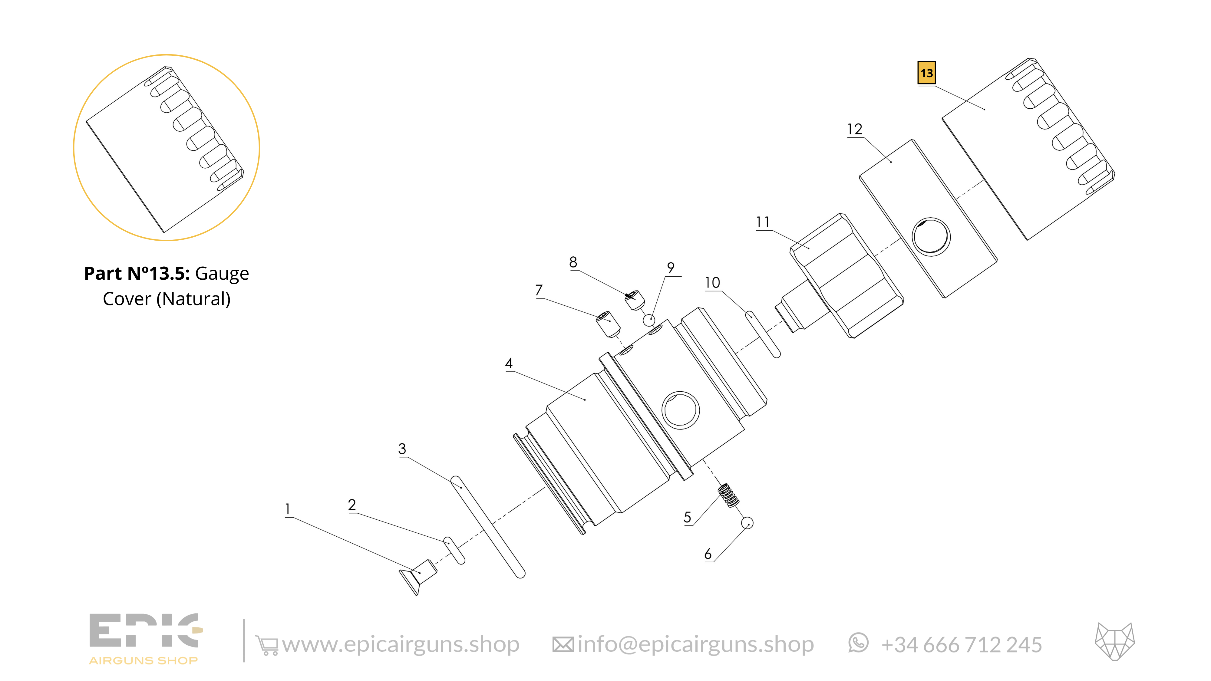 Epic Two · Spare Parts: Filling System Classic Air Tank