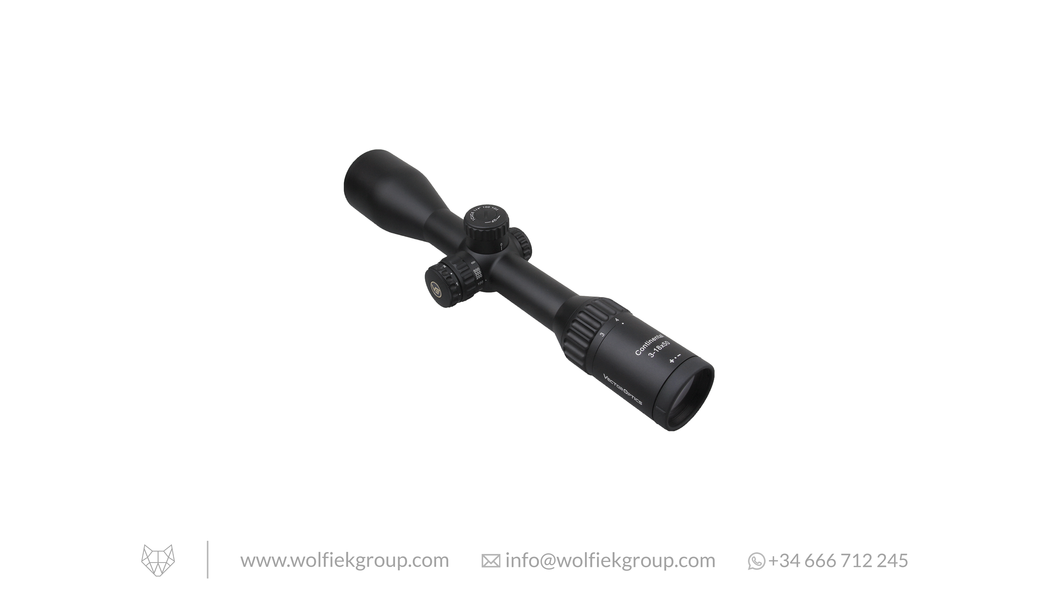 Vector Optics Continental Hunting Scope - x6 3-18x50 CDM SFP