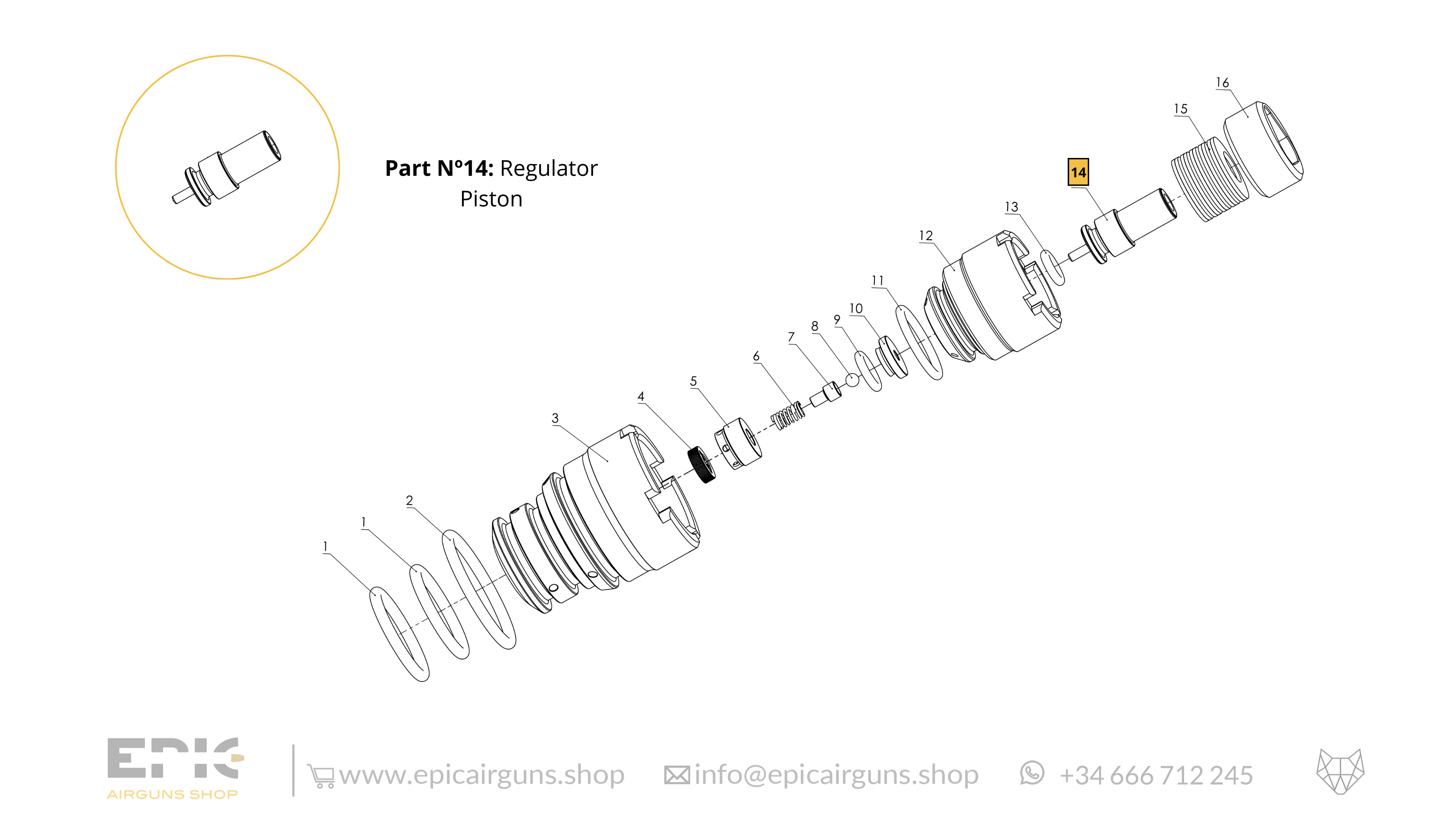 Epic One · Spare Parts: Regulator