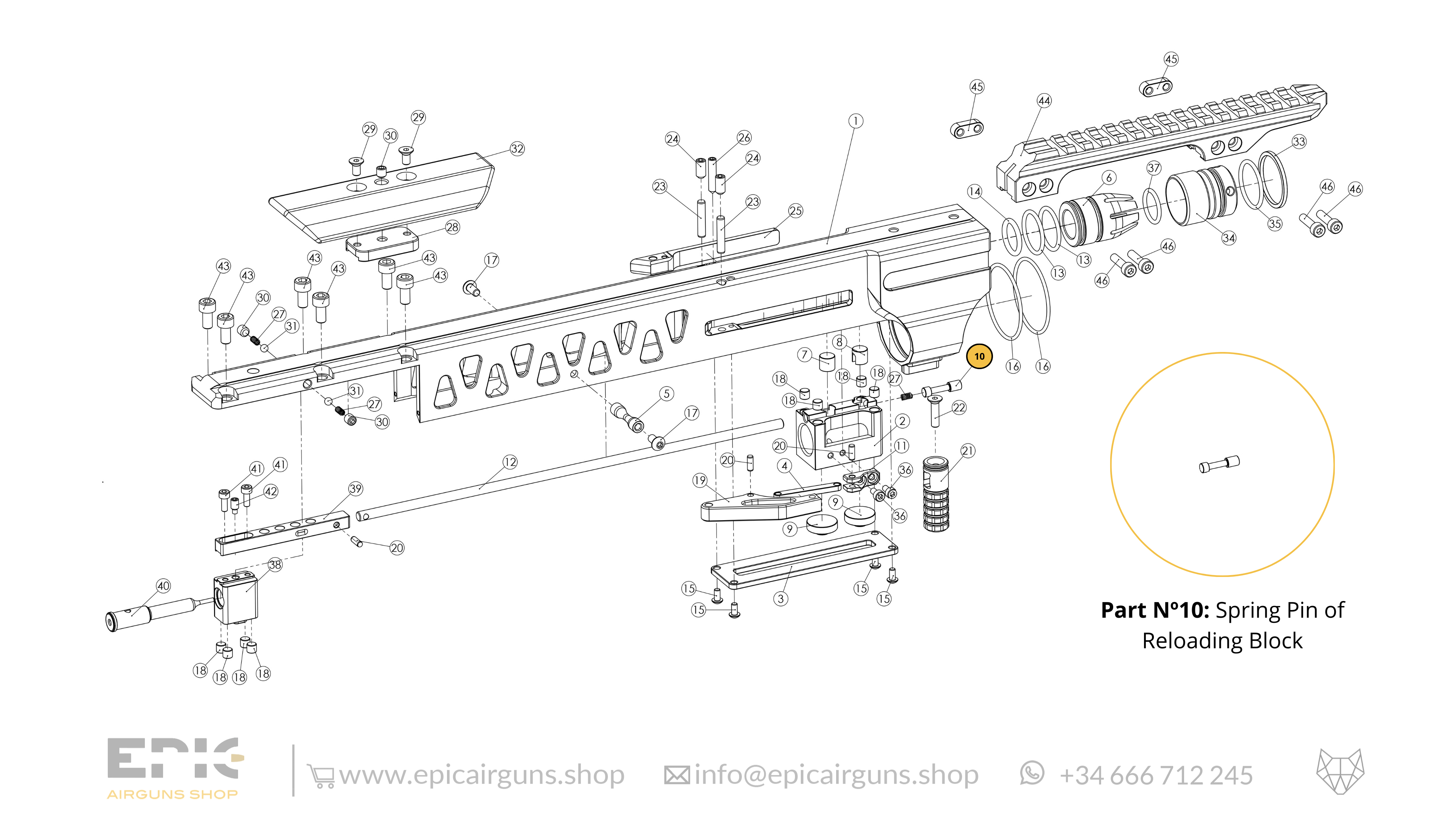 Epic One · Spare Parts: Top Monoblock