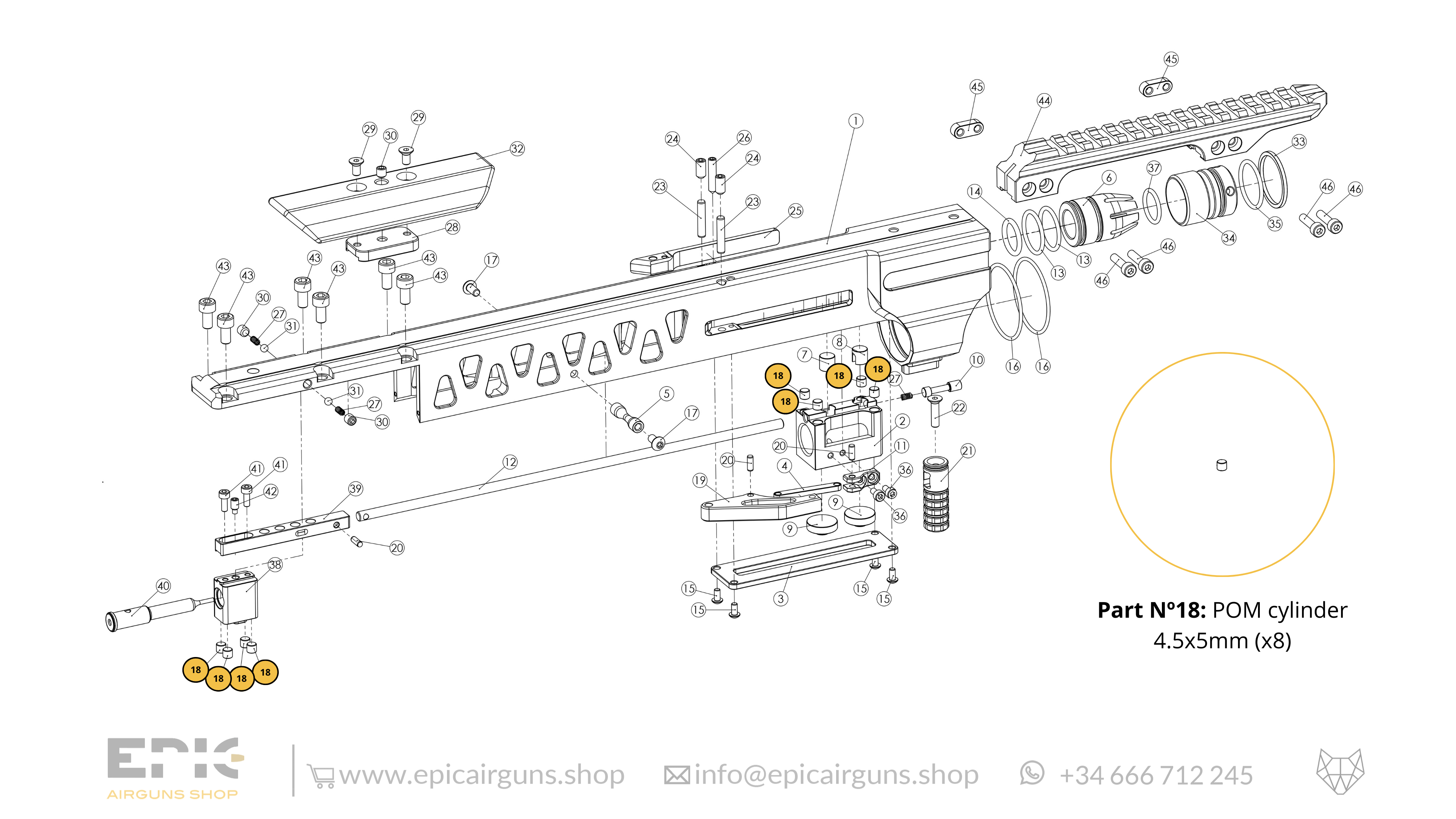 Epic One · Spare Parts: Top Monoblock