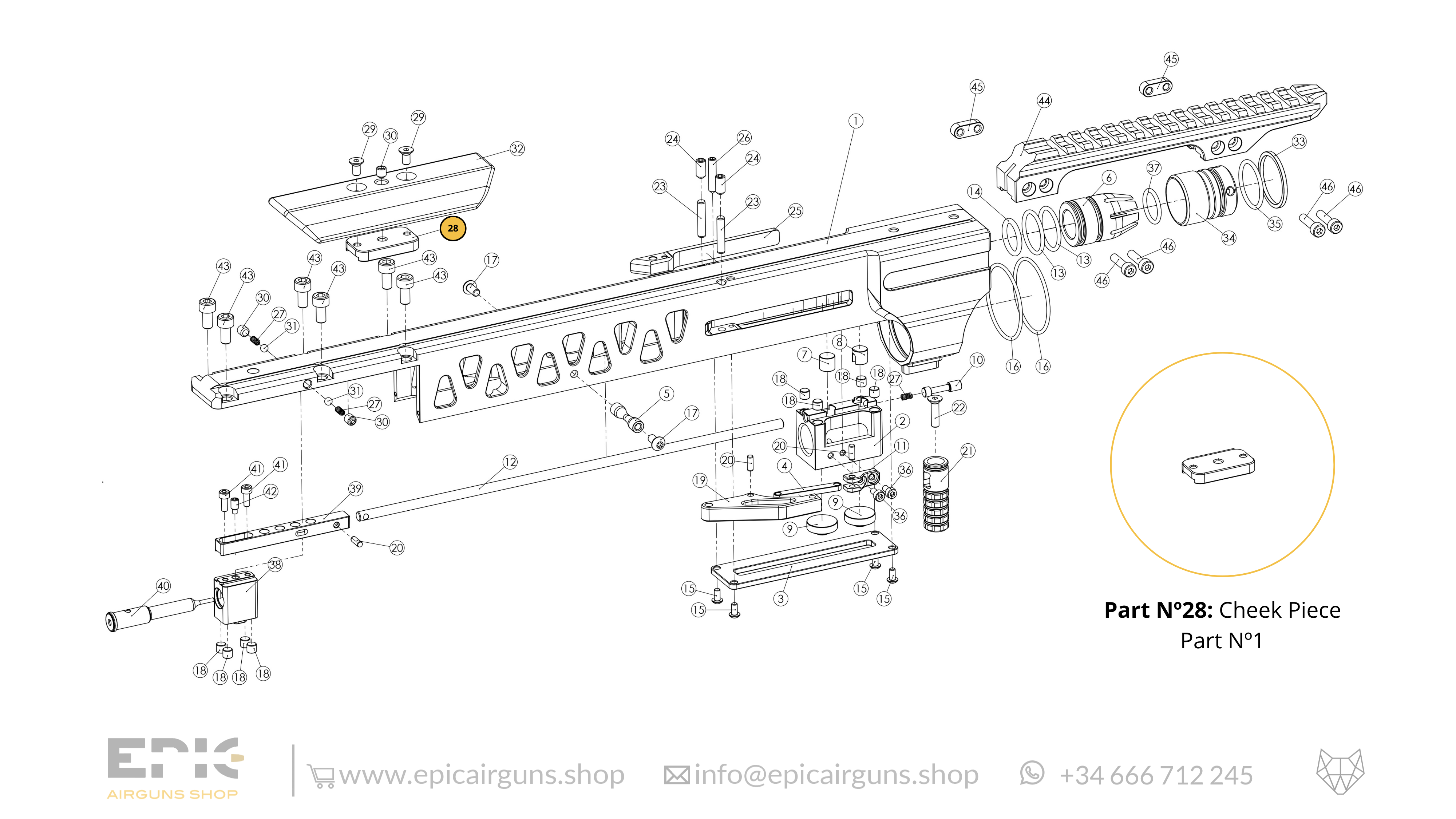 Epic One · Spare Parts: Top Monoblock