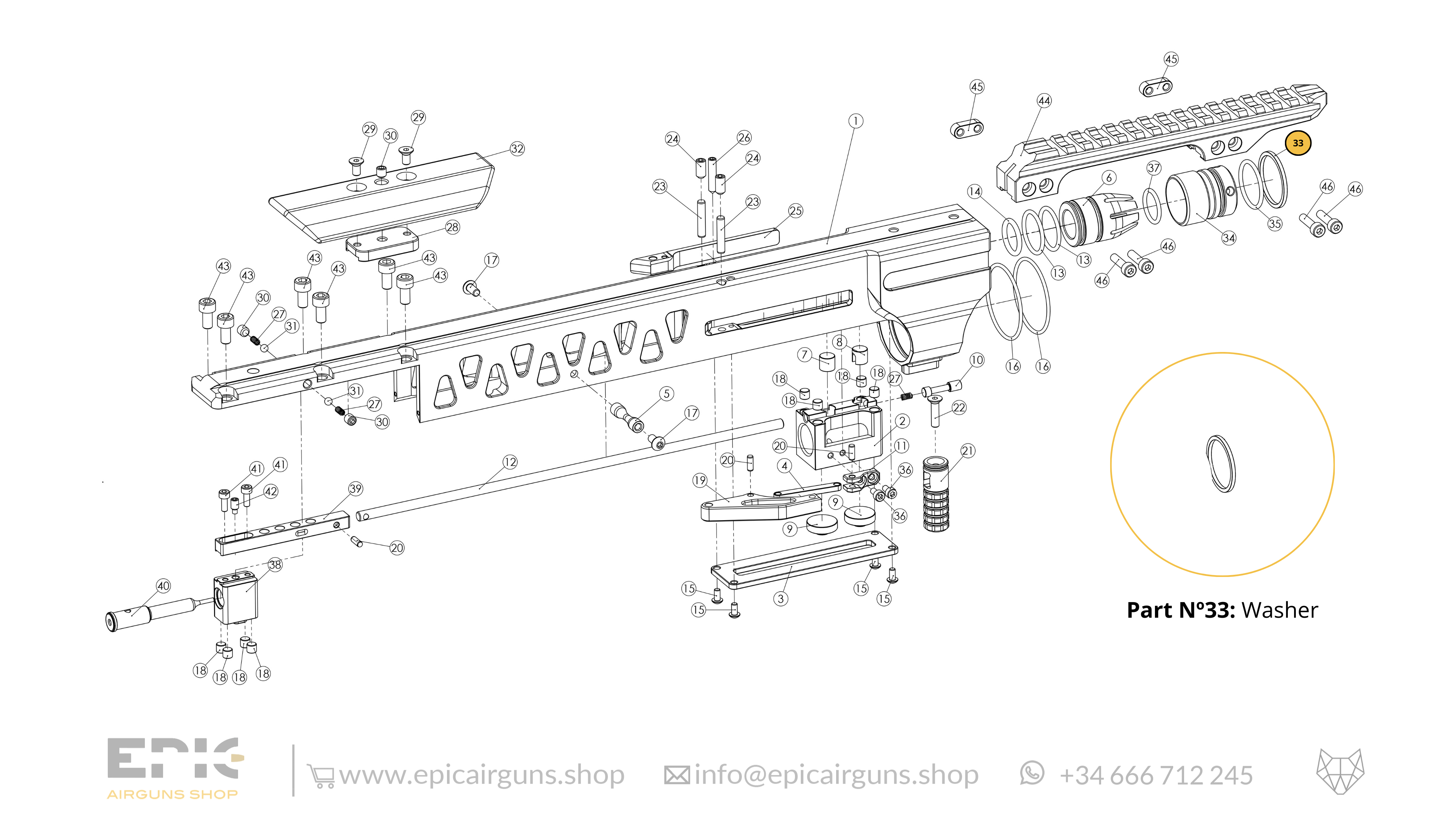 Epic One · Spare Parts: Top Monoblock