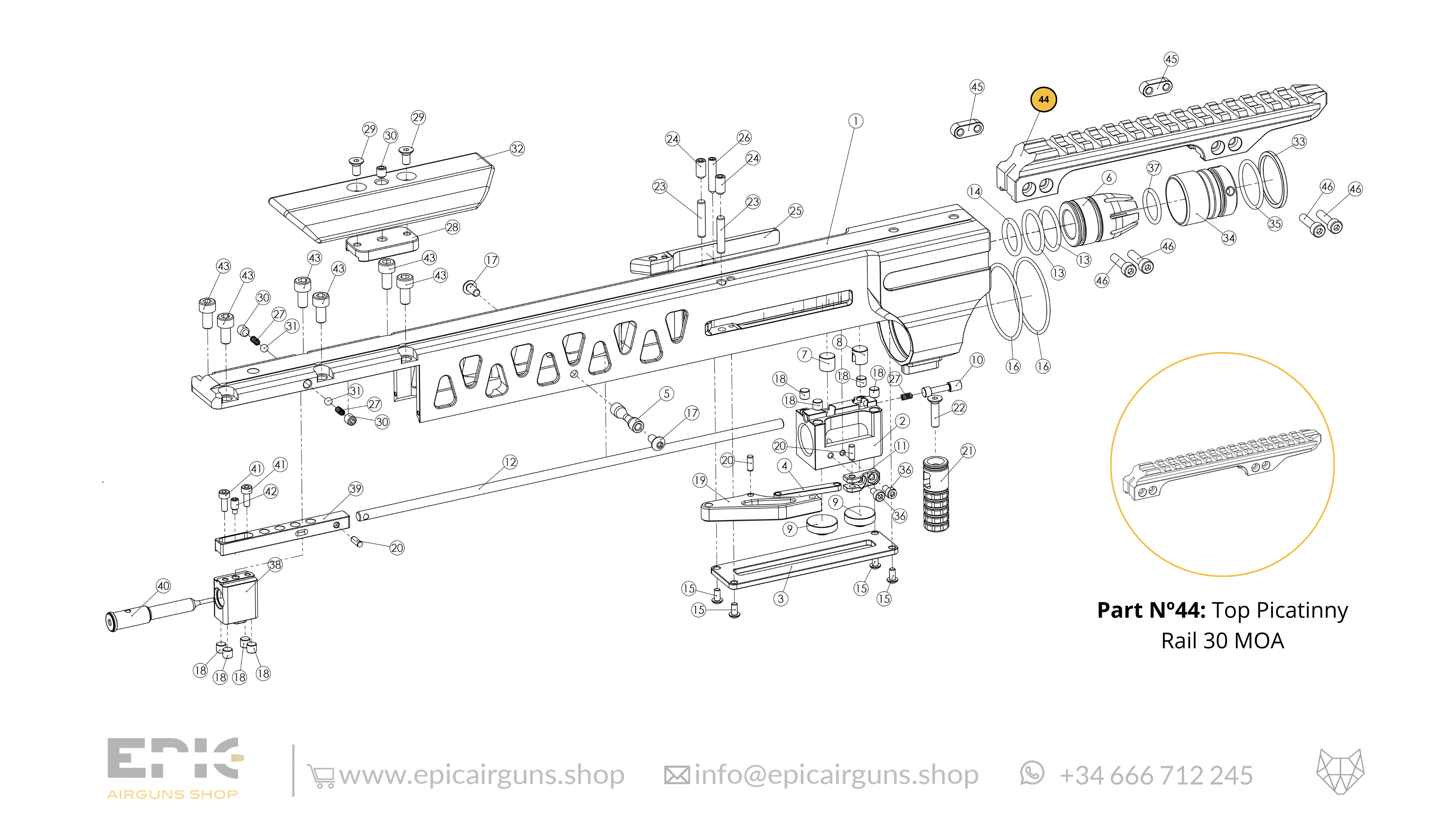 Epic One · Spare Parts: Top Monoblock