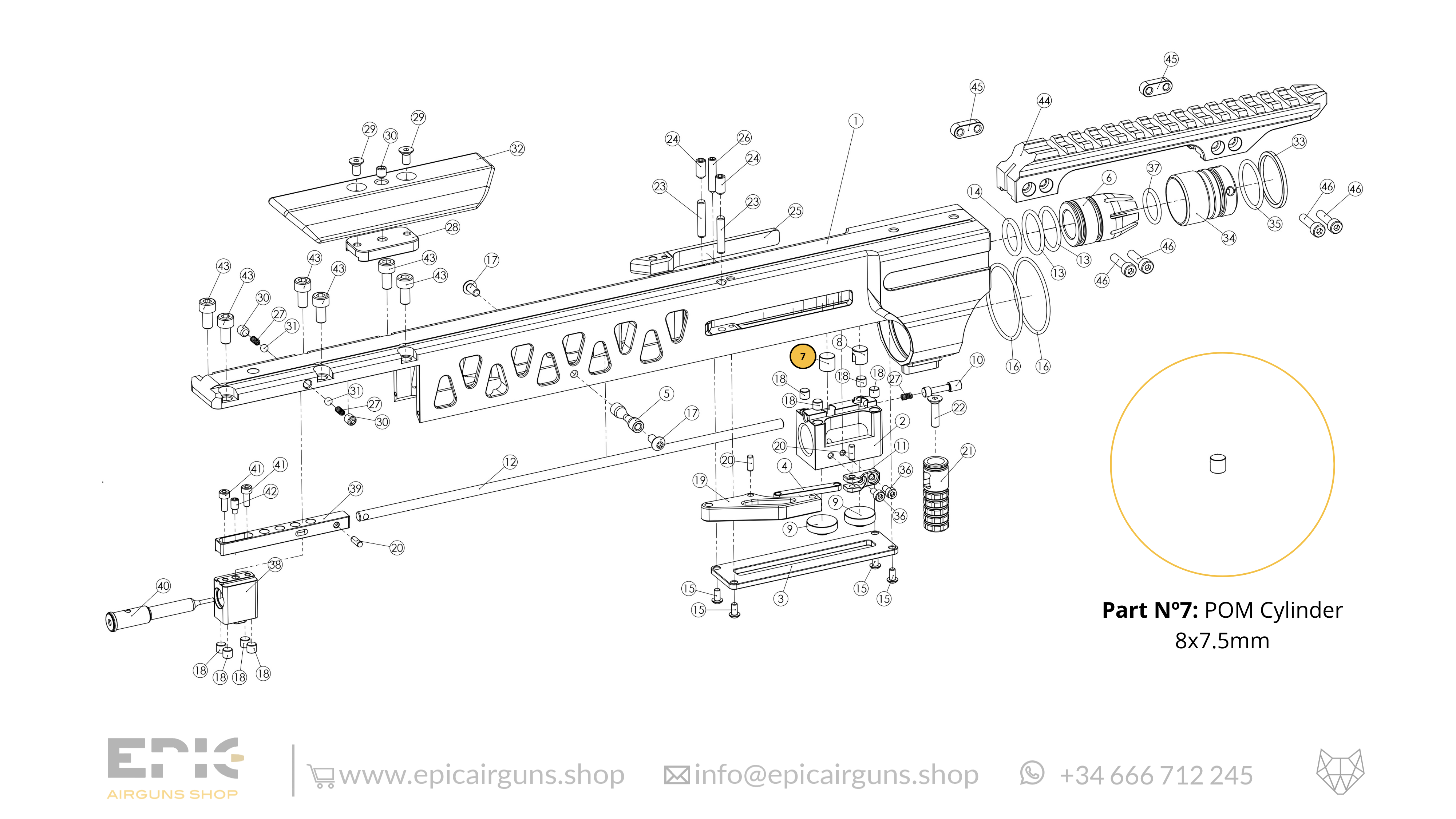 Epic One · Spare Parts: Top Monoblock