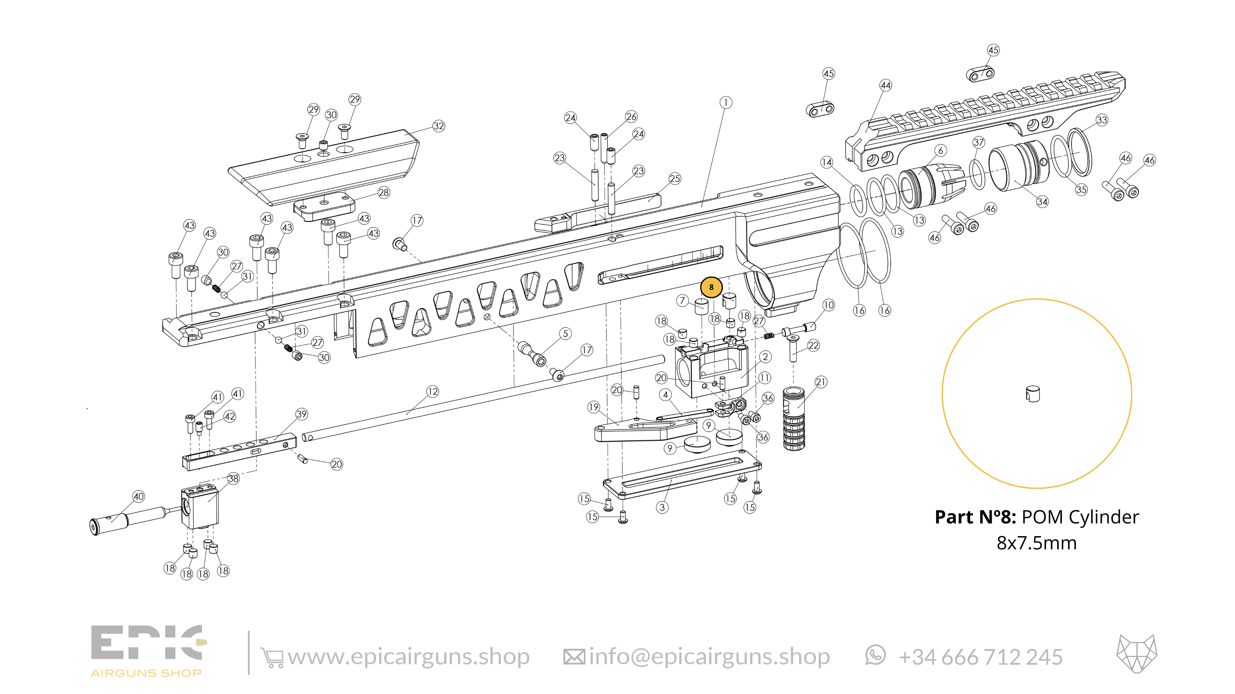 Epic One · Spare Parts: Top Monoblock