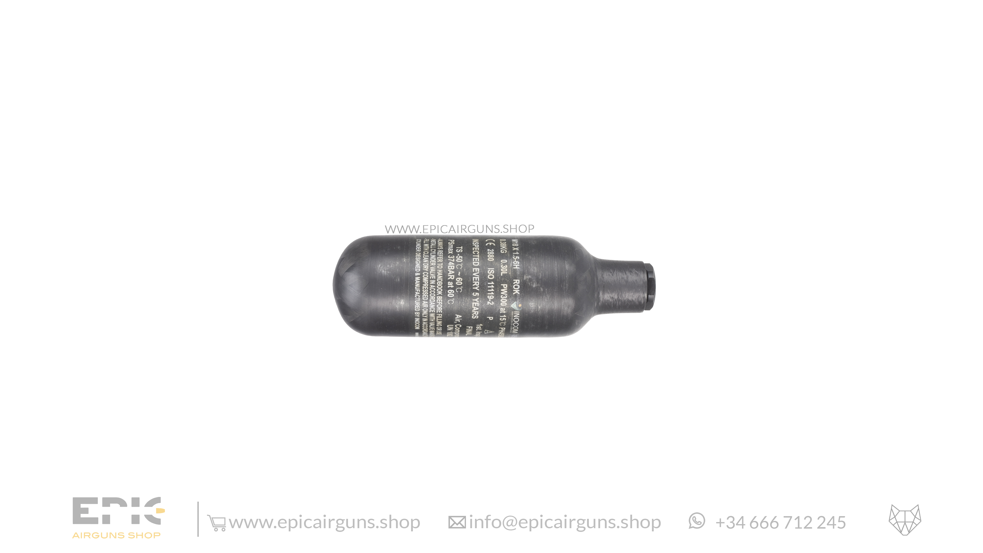 Conversion kit from airtube to bottle for EPIC TWO & EPIC TWO LITE