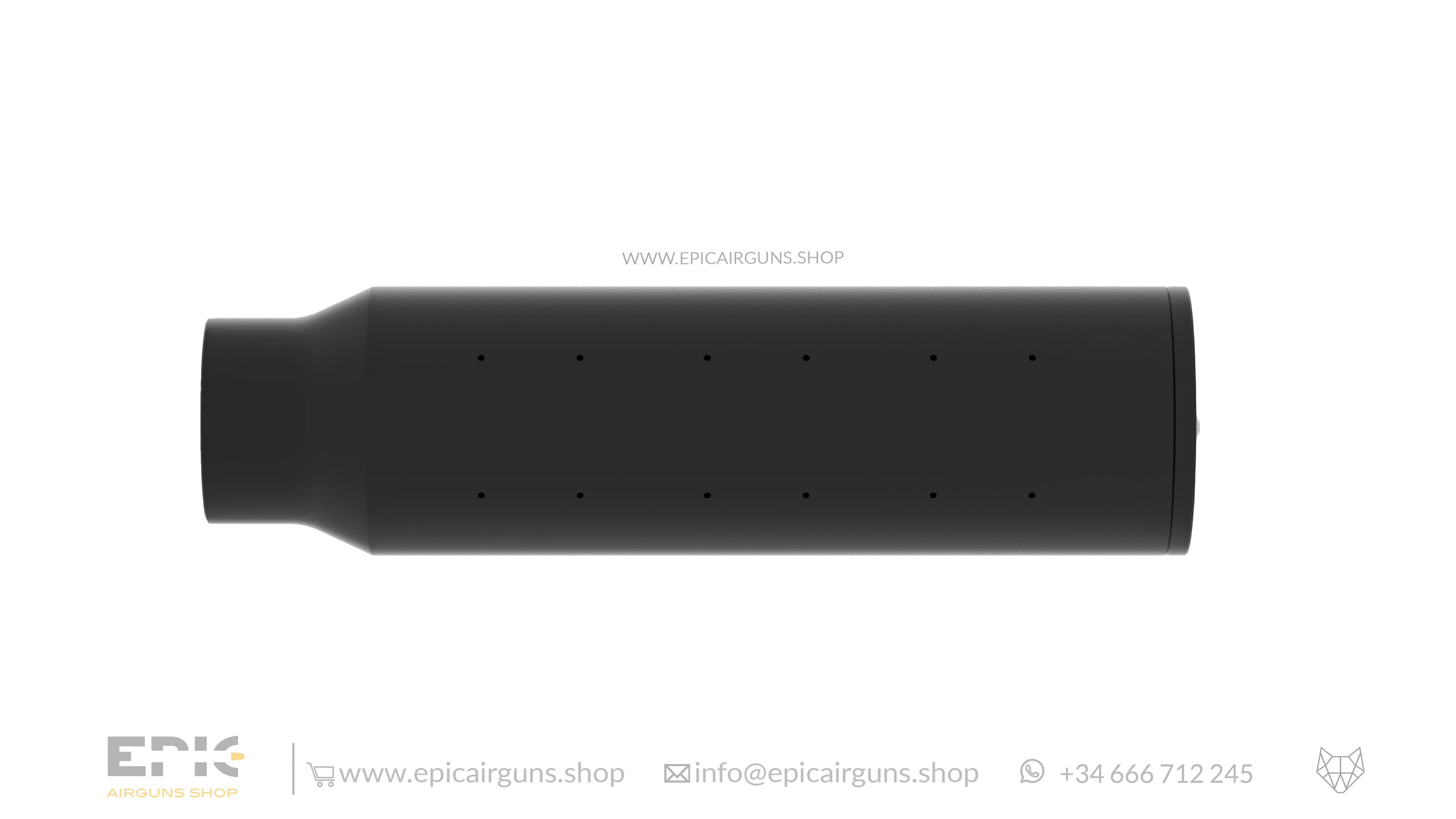 Epic Airguns Silencer for EPIC TWO & EPIC TWO LITE (Cal .177 (4.5mm) - .20 (6.35mm))