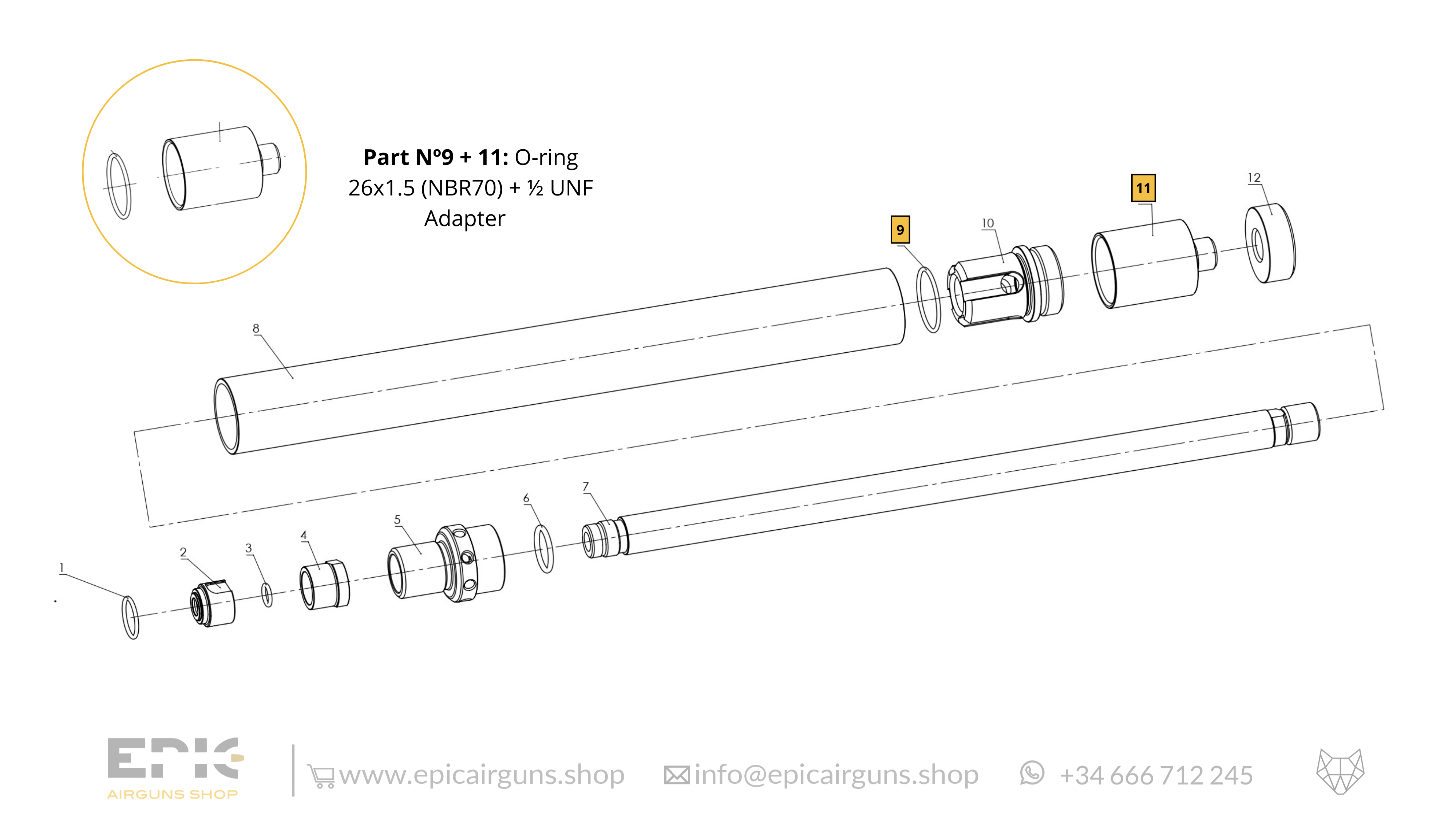 Epic Two · Spare Parts: Barrel Kit