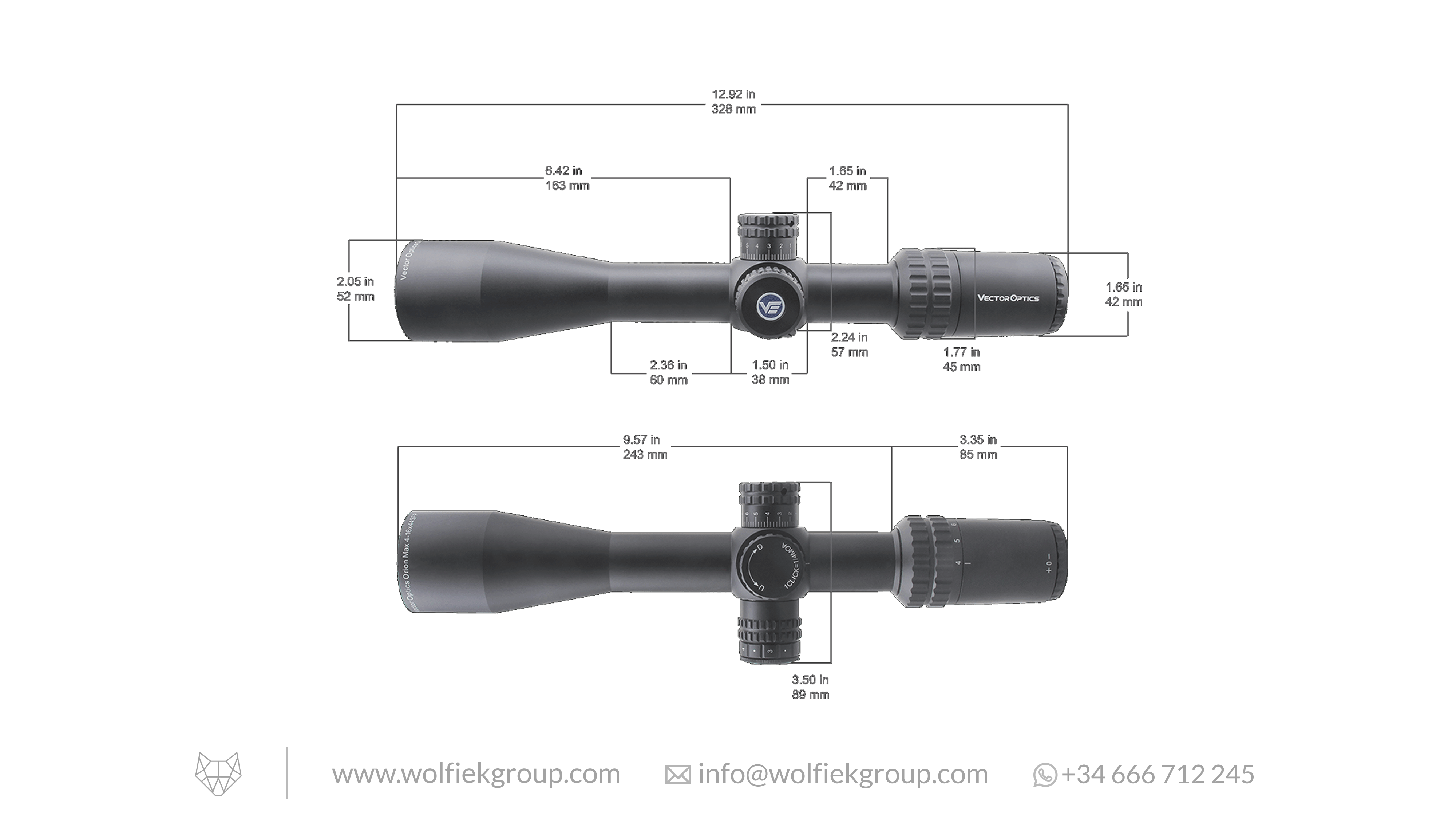 Vector Optics Orion Riflescope - 4-16x44 MAX