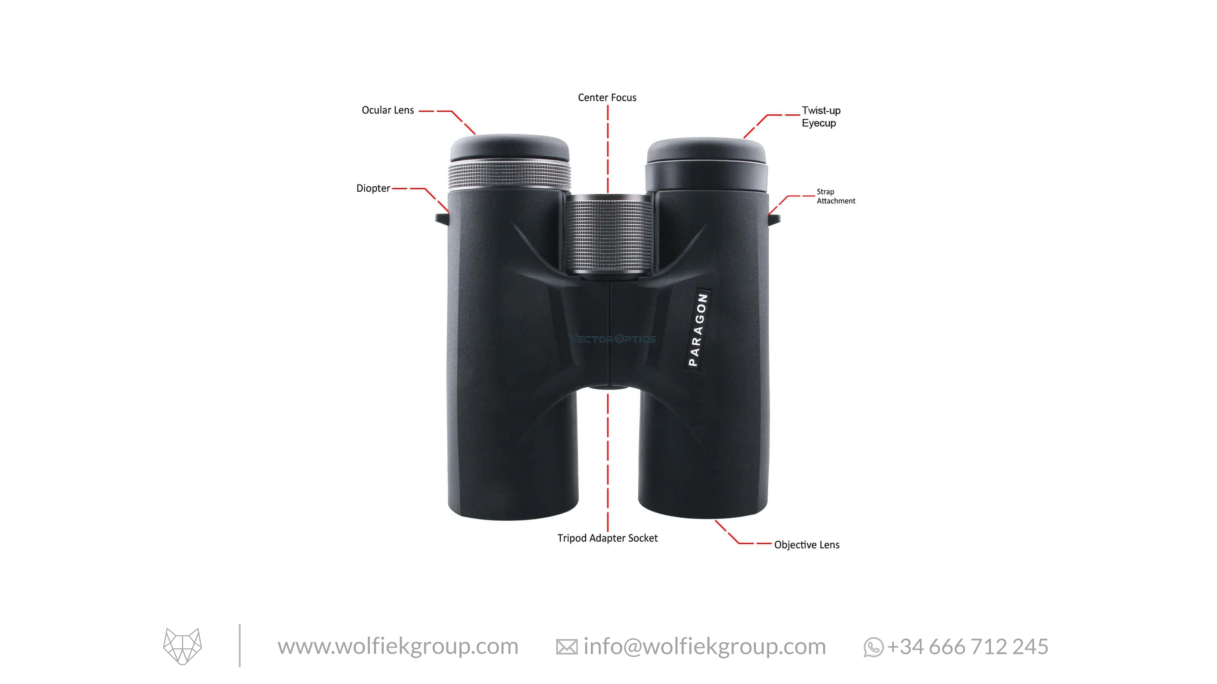 Paragon 10x42 Prism Binocular characteristics